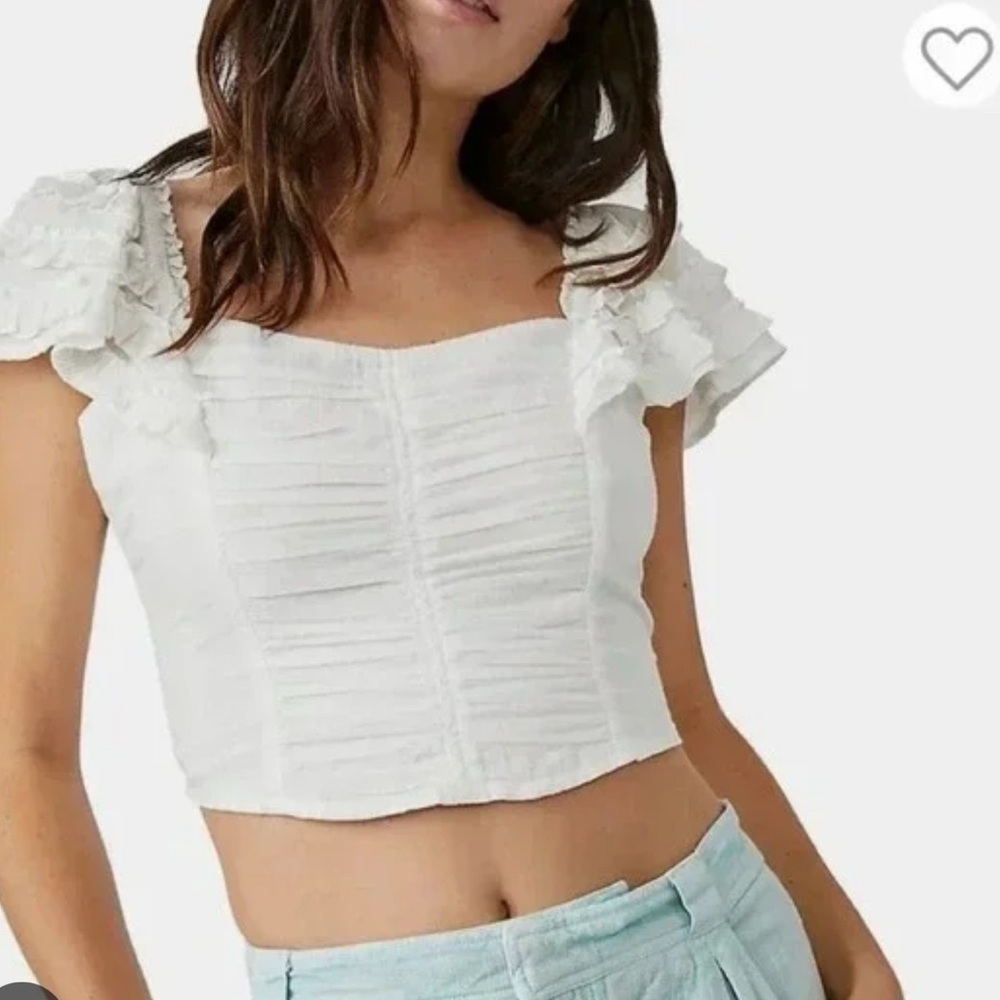 Free People Thank You Very Sweetly Top Size Small